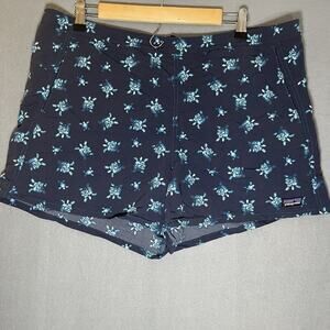 Patagonia Womens Baggies 5" Swim Large 'Little Flippers' Turtle‎ Board Shorts